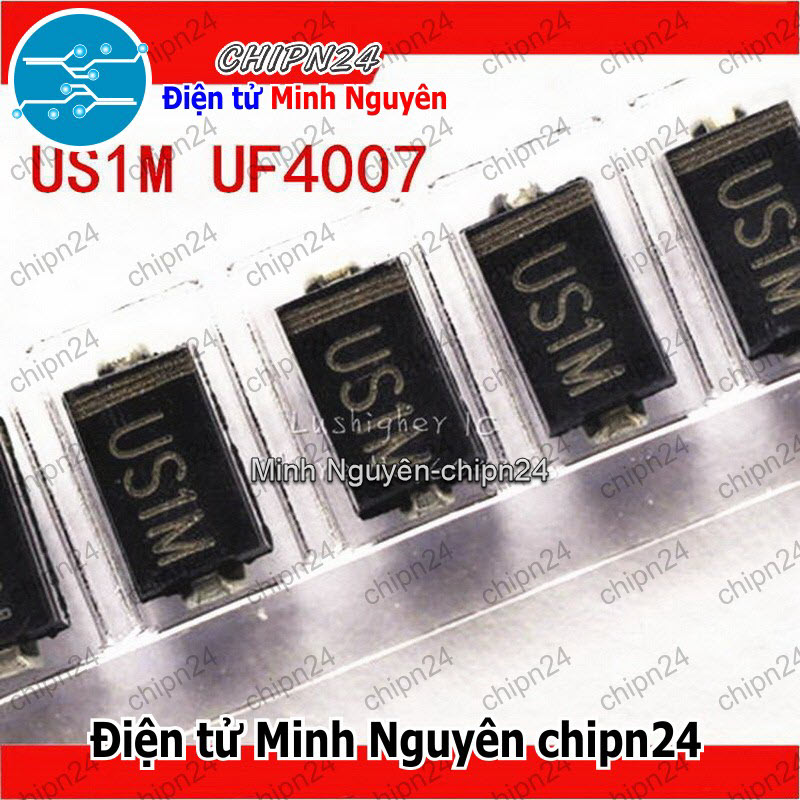 [10 con] (G7) Diode Dán US1M 1A 1000V (SMD) (HER108 UF4007) - HH003679