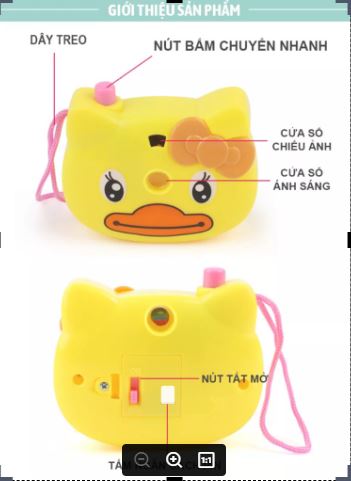 Máy ảnh chiếu hình động vật - Đồ chơi cho bé