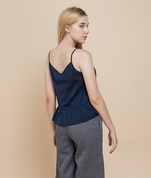 Áo hai dây thiết kế Callia String Blue cổ V