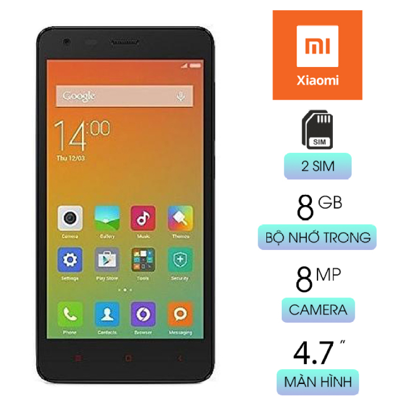 Xiaomi Redmi 2 4G LTE RAM 1GB bộ nhớ trong 8GB camera 8MP chip snapdragon 410 màn hình IPS LCD siêu đẹp
