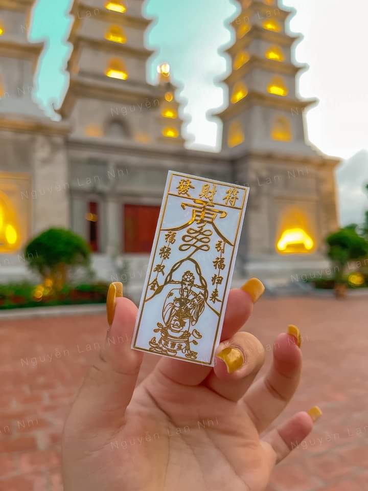 [SALE KHỦNG]Linh phù THẦN TÀI MAY MẮN, chiêu tài, chiêu lộc- Linh Phù Tài Lộc