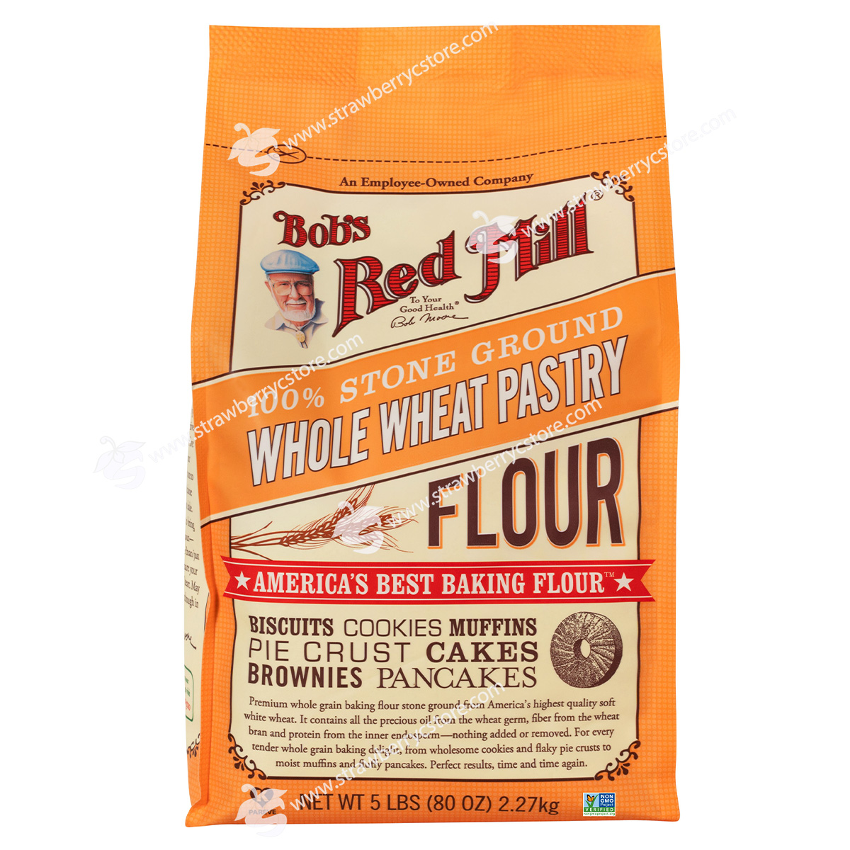 Bột Mì Nguyên Cám Lúa Mì Mềm Bob s Red Mill 100% Stone Ground Whole Wheat
