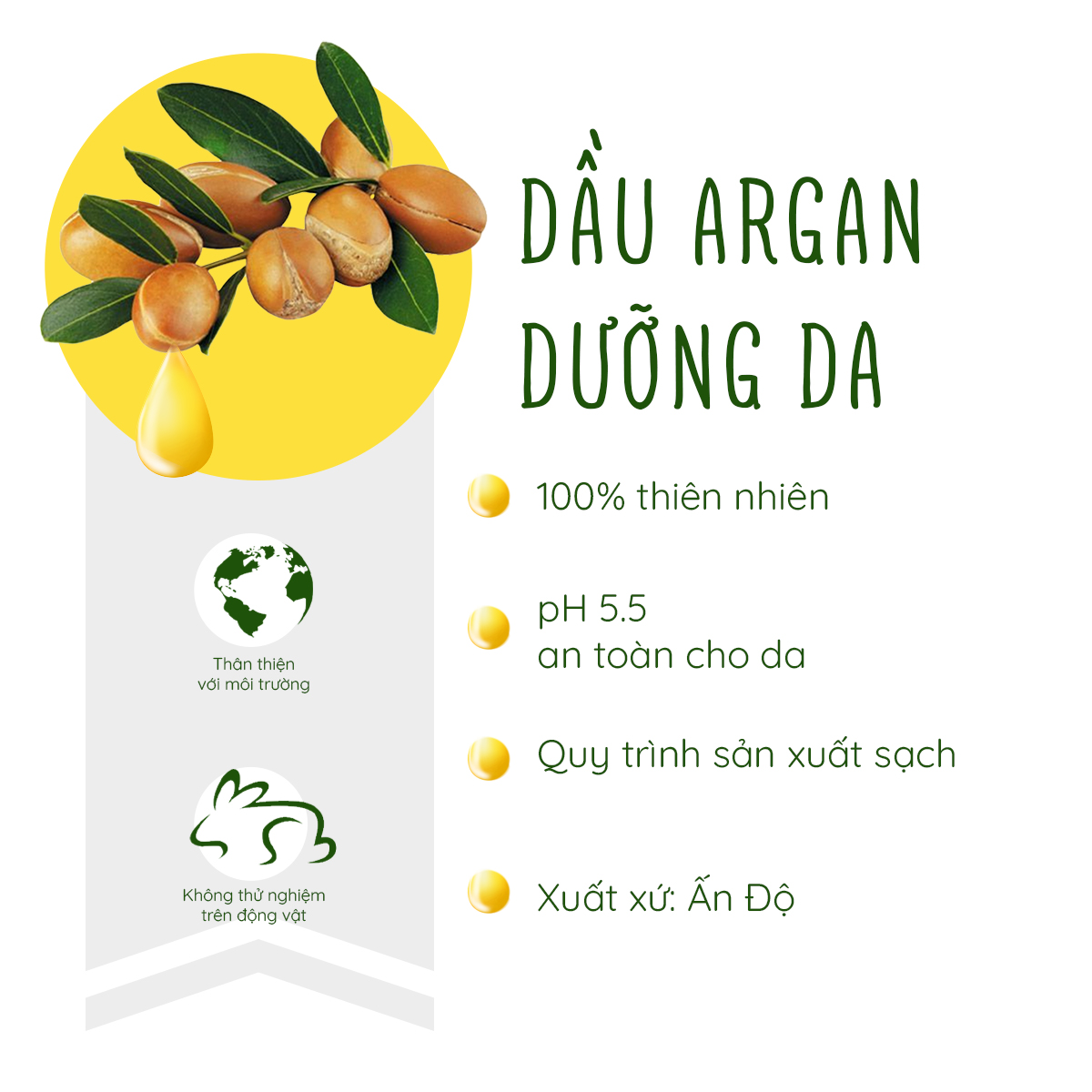 Dầu Argan Purevess - Dầu dưỡng tóc - Dầu dưỡng body