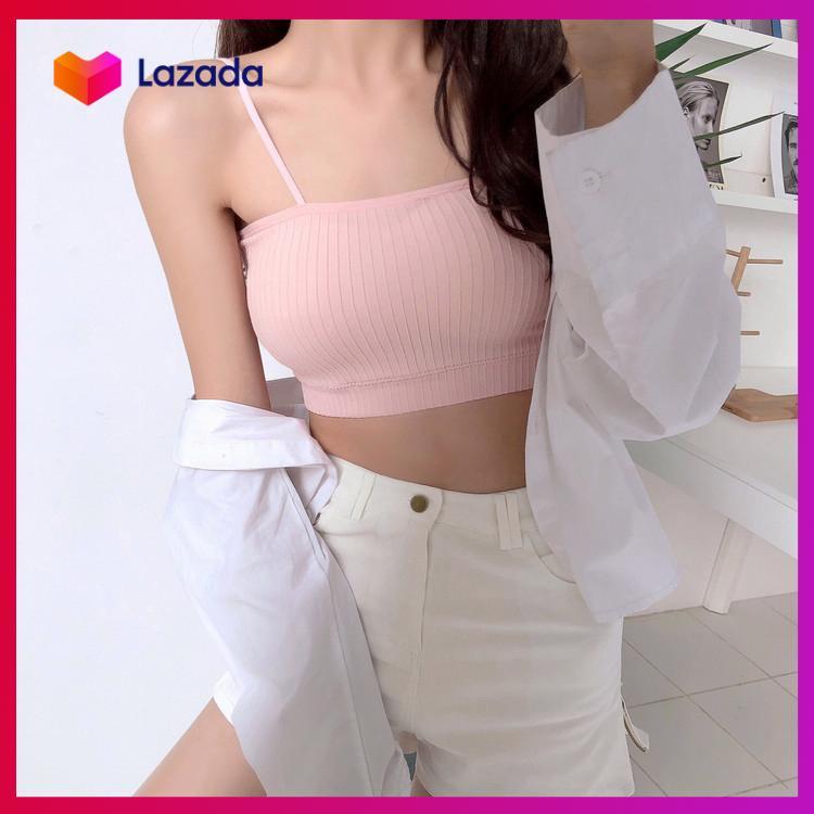 HCM Áo bra 2 dây Gân tăm cotton Thoáng mát như bông - KAShop