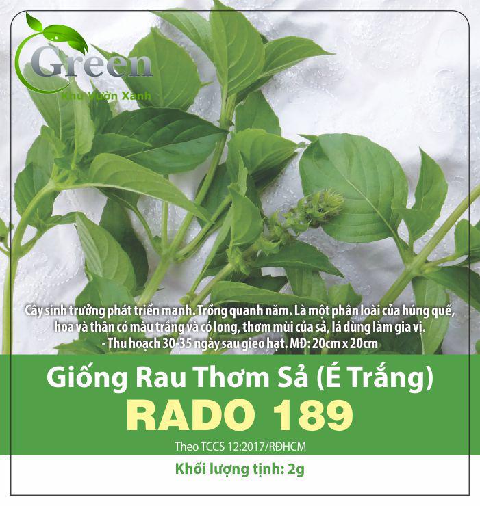 Hạt Giống Rau Thơm sả (É Trắng) Nhanh Thu Hoạch, Trồng Quanh Năm (Gói 5 gam ~ 2000 hạt)