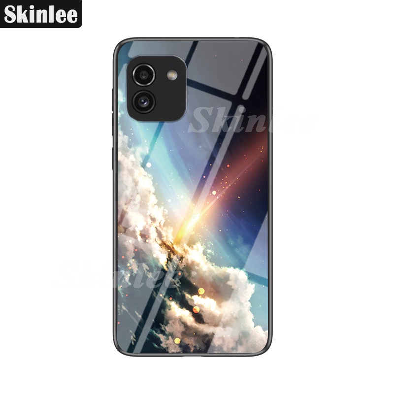 Ốp lưng Samsung A03 ép kính chống bể