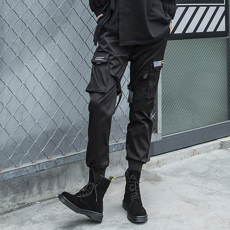 Quần Túi Hộp Nữ Có Khóa Kéo Phối Dây Màu Đen Dáng Basic Cá Tính Chất Thun BC Cao Cấp Chất Siêu Co Giãn Thời Trang FORHIMCS2 JOGGER NAM 9000025V3