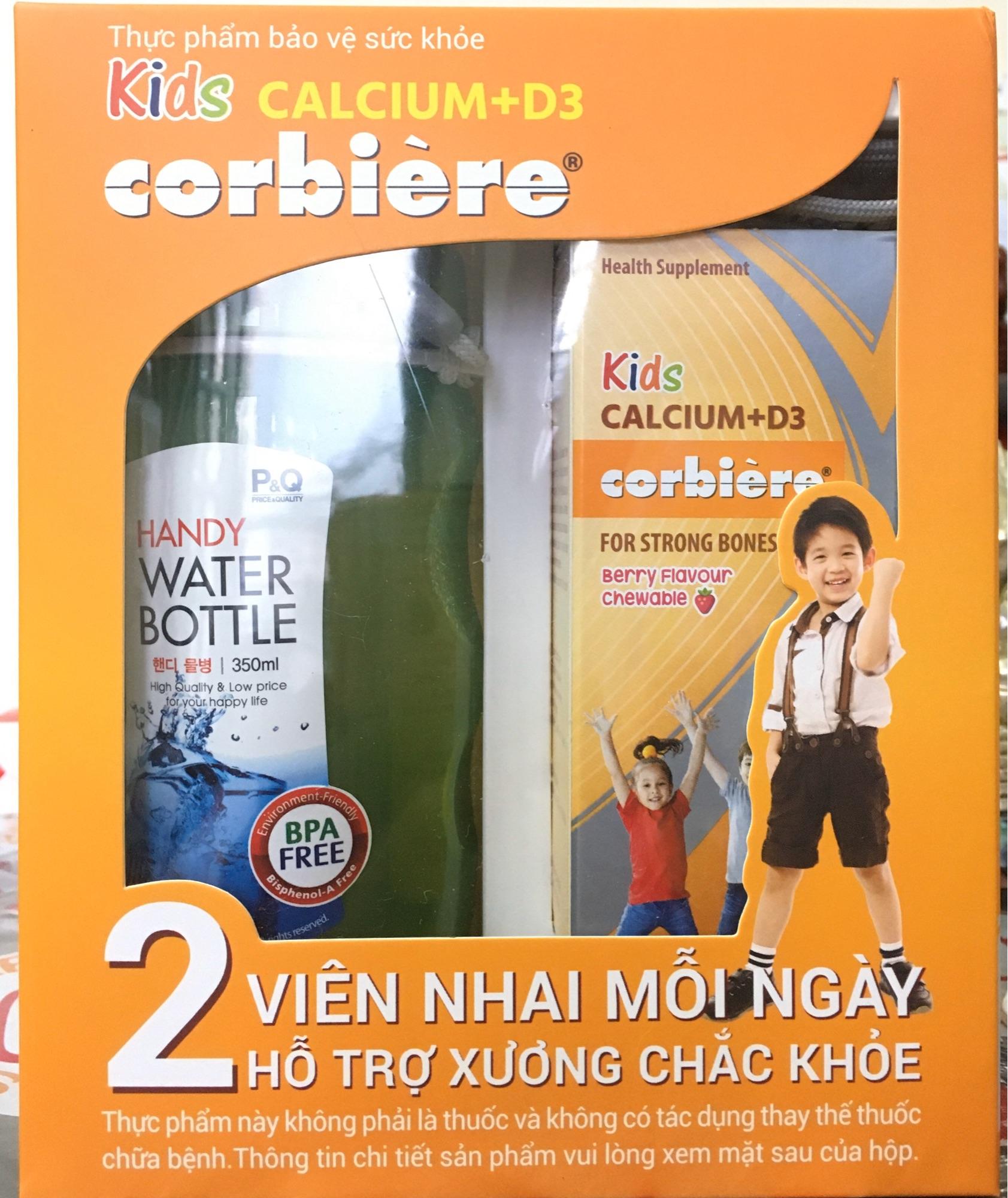 Kids CALCIUM  D3 corbiere + tặng kèm ly lock&lock