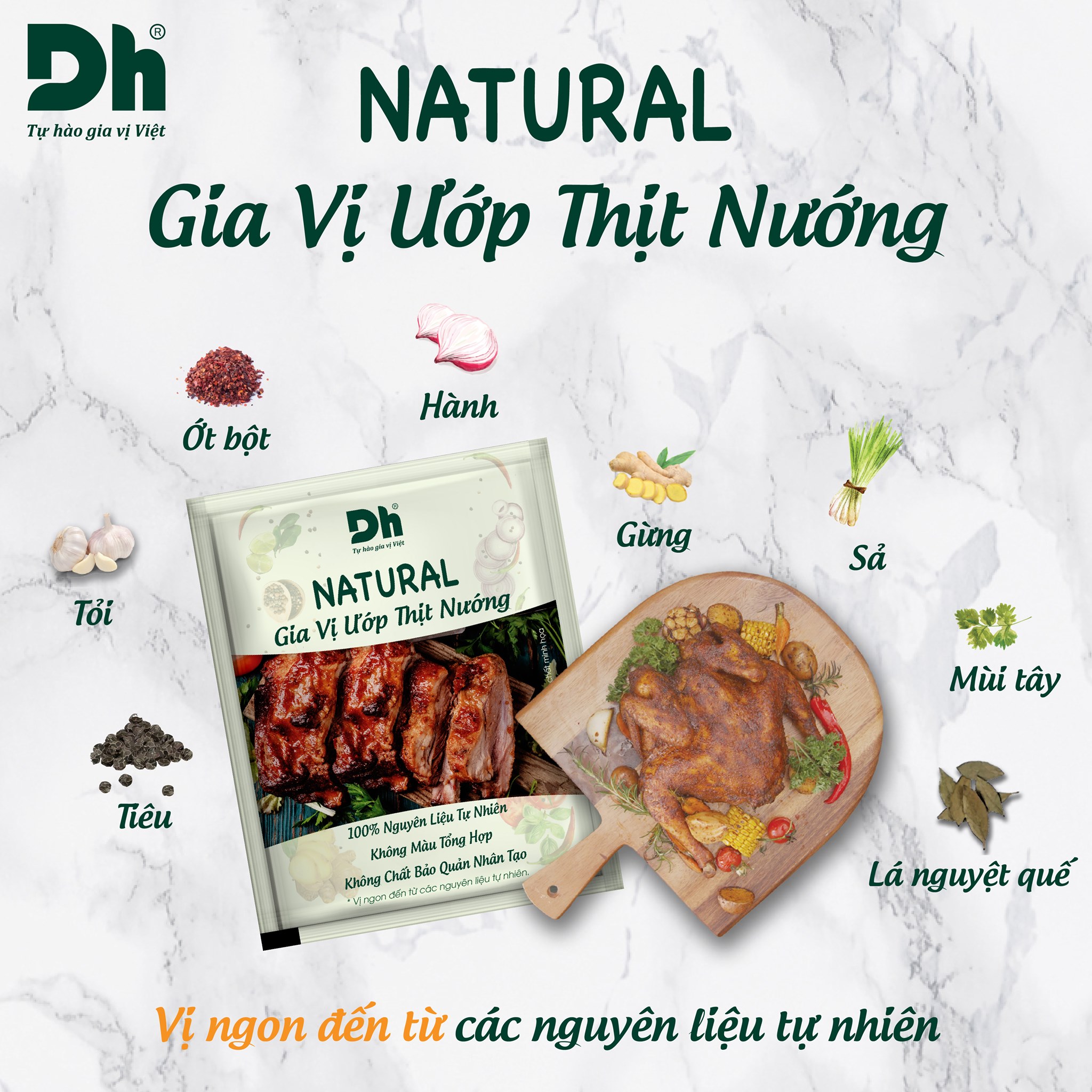 NATURAL GIA VỊ ƯỚP THỊT NƯỚNG 10G