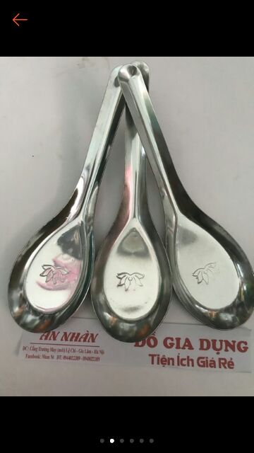 Sét 3 Thìa inox 304 cán ngắn