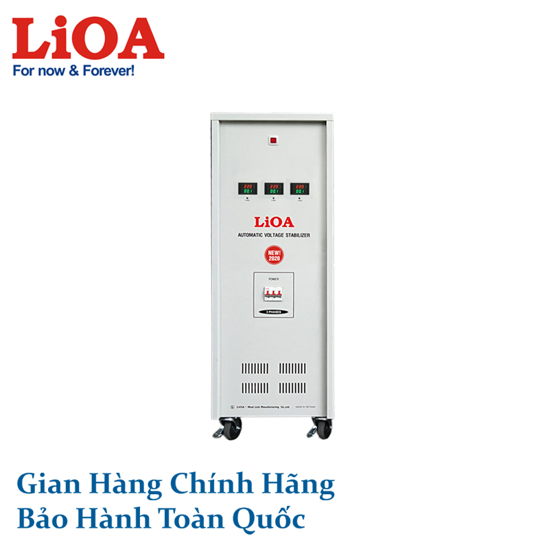 [Trả góp 0%] Ổn áp 3 pha LiOA SH3-10KII NEW2020