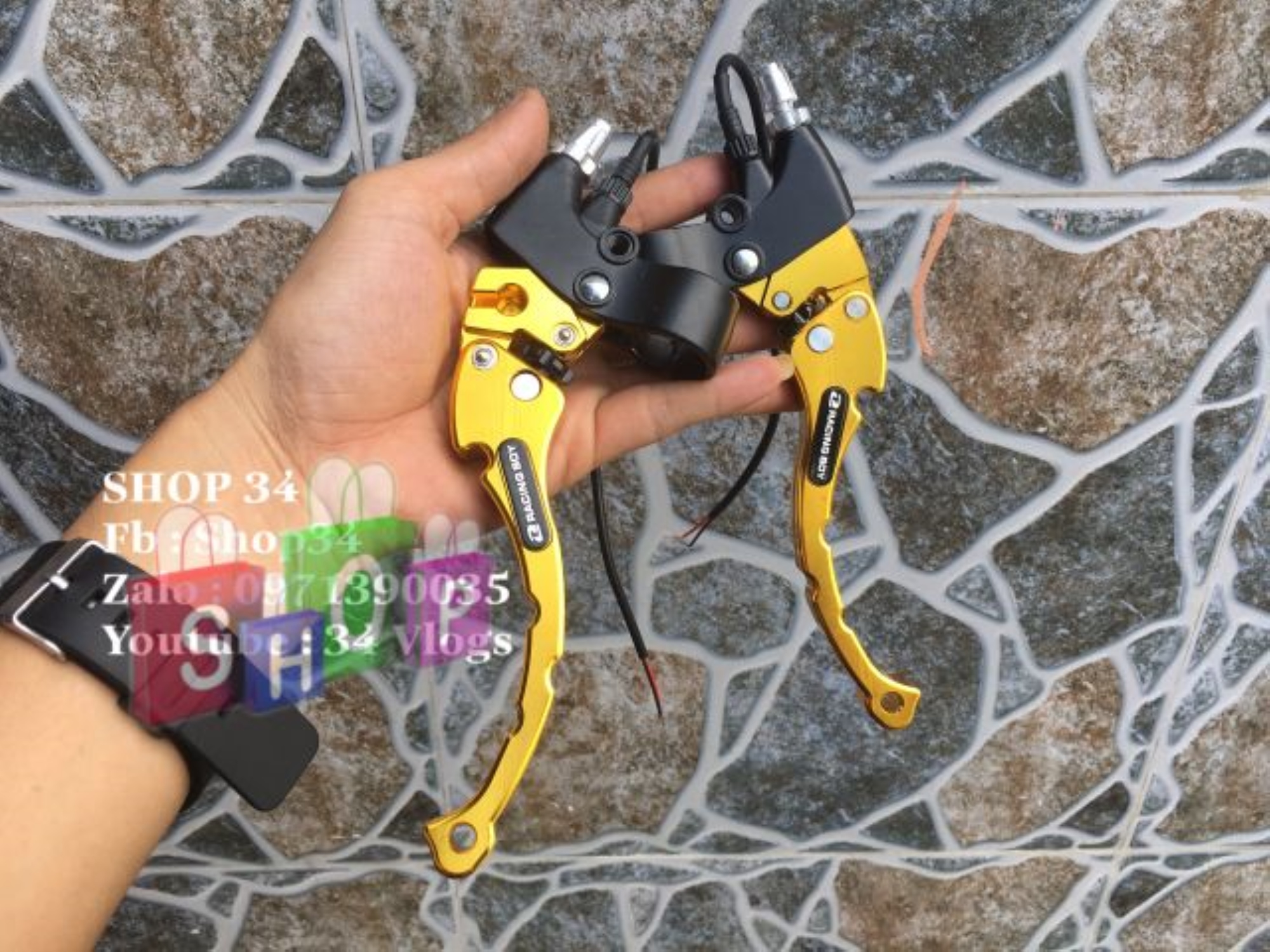 Cặp tay thắng RCB chế cho Xe đạp - Xe đạp điện