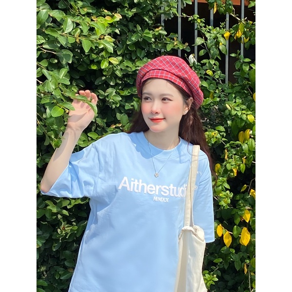 AITHER STUDIO Áo thun Basic Tee cao cấp Unisex form rộng