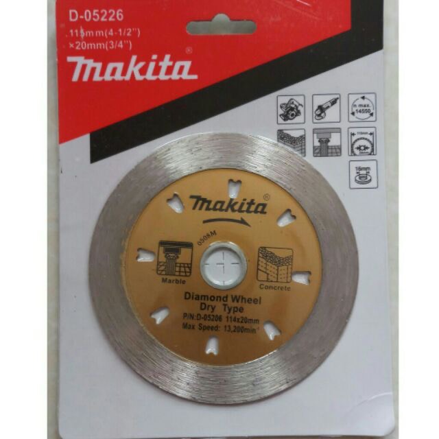 Lưỡi cắt gạch makita 105mm×20mm loại 1