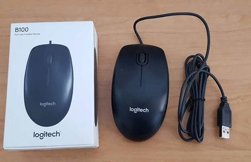 Chuột Có Dây Logitech B100 ( Tặng Kèm Lót Chuột )