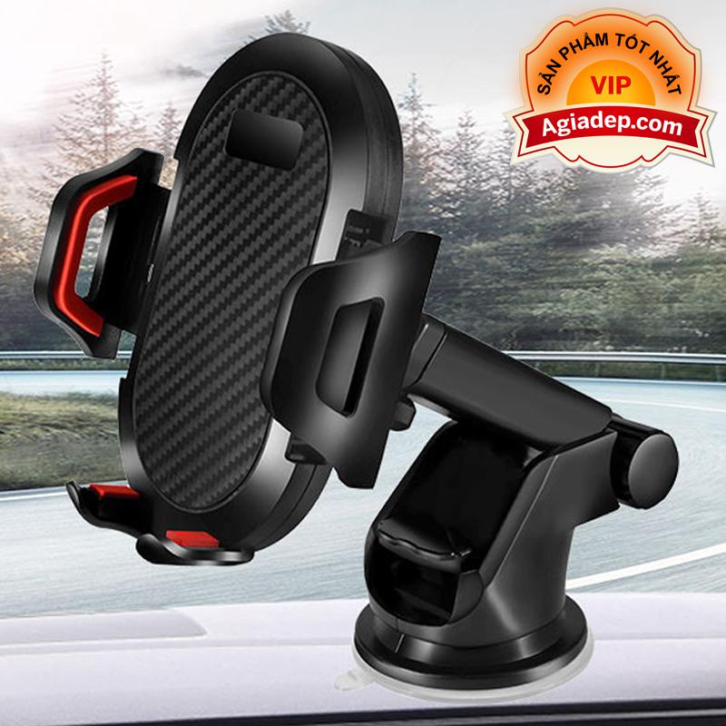 Giá đỡ điện thoại trên oto xe hơi car (Có 2 chân hút + chân kẹp) Đa năng tiện dụng (chân đế, giá kẹp) hàng xịn (cổ dài)