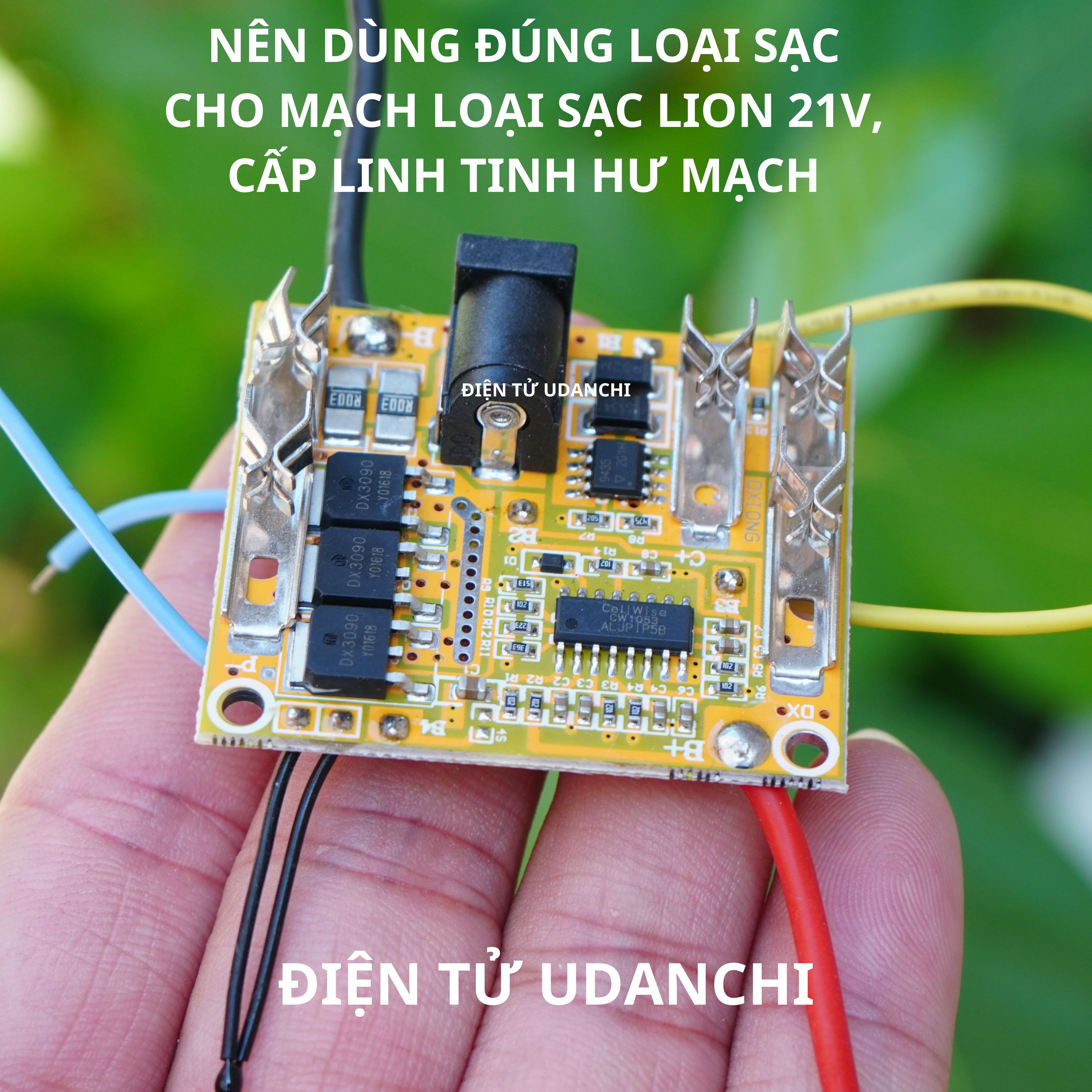 Mạch pin Makita 5S 18V 21V 65A CHÍNH HÃNG DXIONG, sạc và bảo vệ pin Liion, đầy tự ngắt có cảm biến nhiệt độ