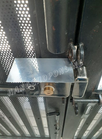 [HCM] Nắp che mưa inox cho khóa cổng