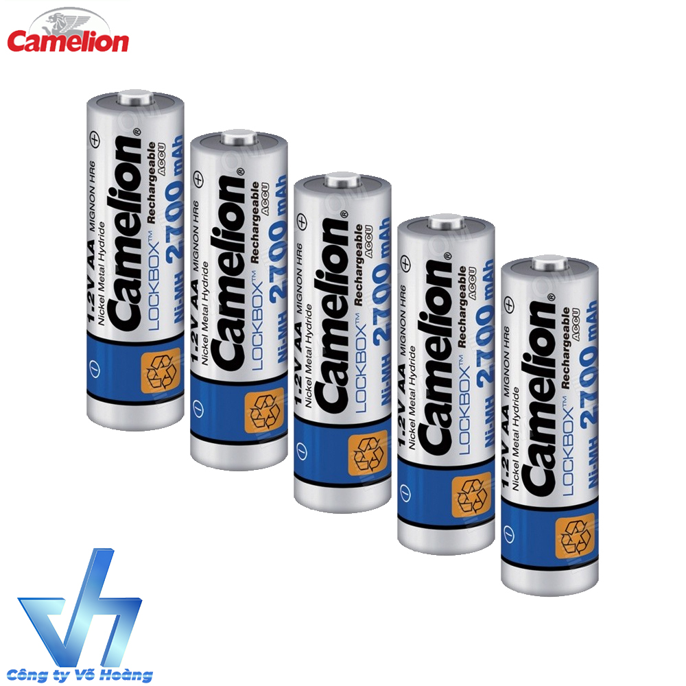 Bộ 6 pin sạc AA Camelion Rechargeable 2700mAh (Trắng)