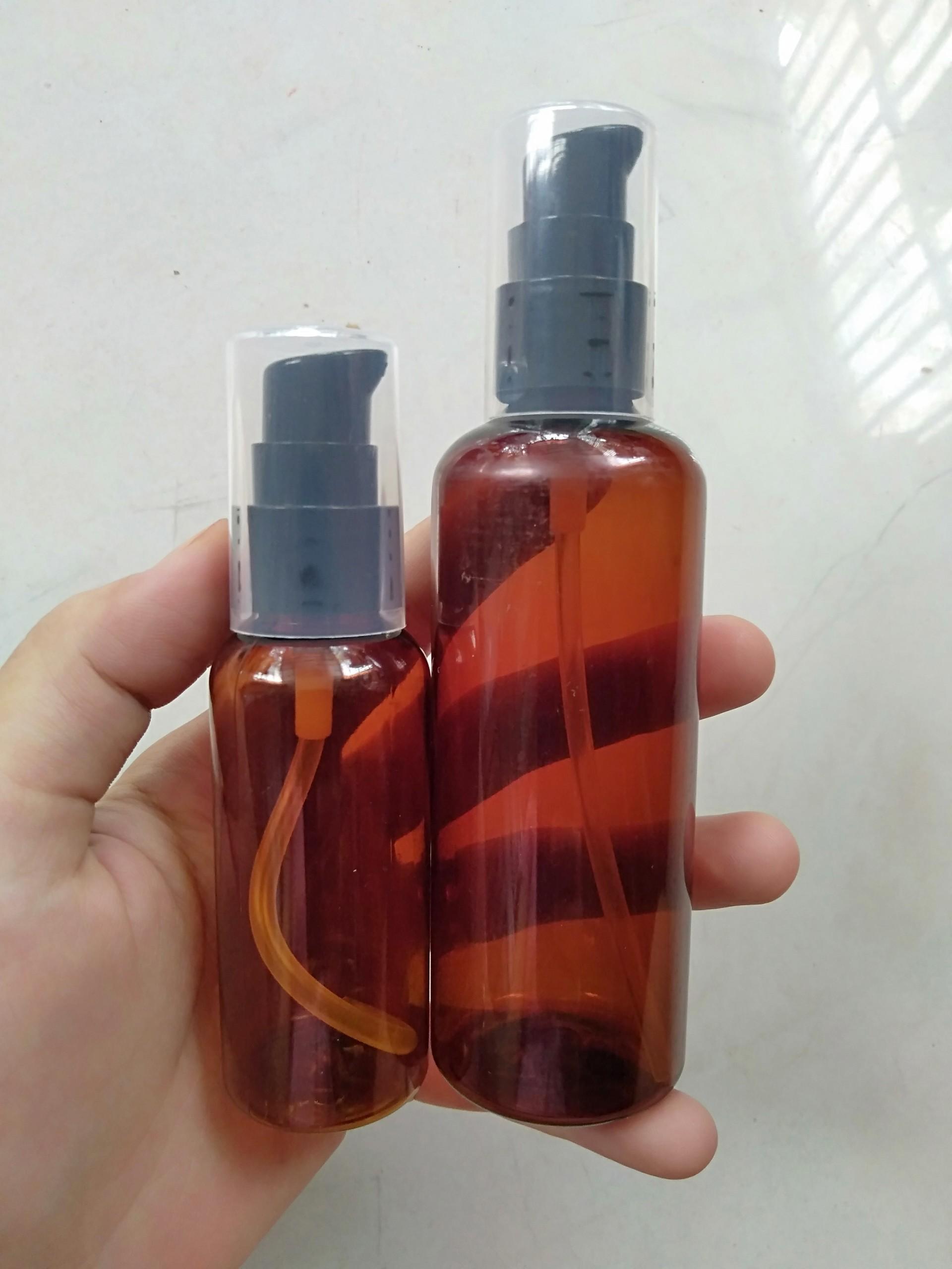 Combo 10 chai nhựa xịt giọt NÂU 50ml