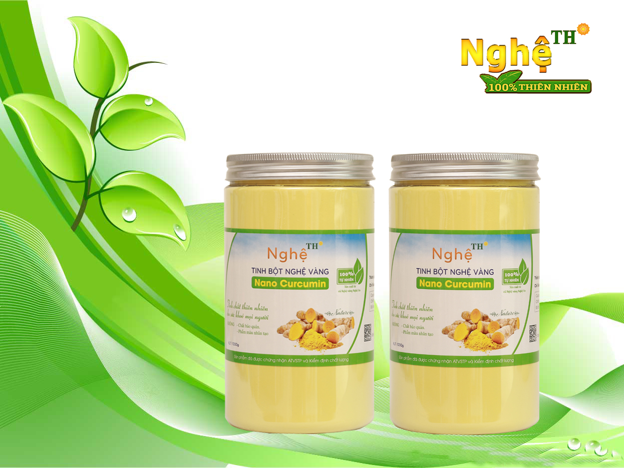 Tinh bột nghệ vàng nano curcumin 1kg (hai hộp 500g)