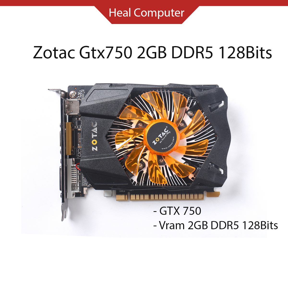 Card đồ hoạ Zotac GTX 750 2GB DDR5 128 Bits - Max setting LMHT, DTCL, FFO4