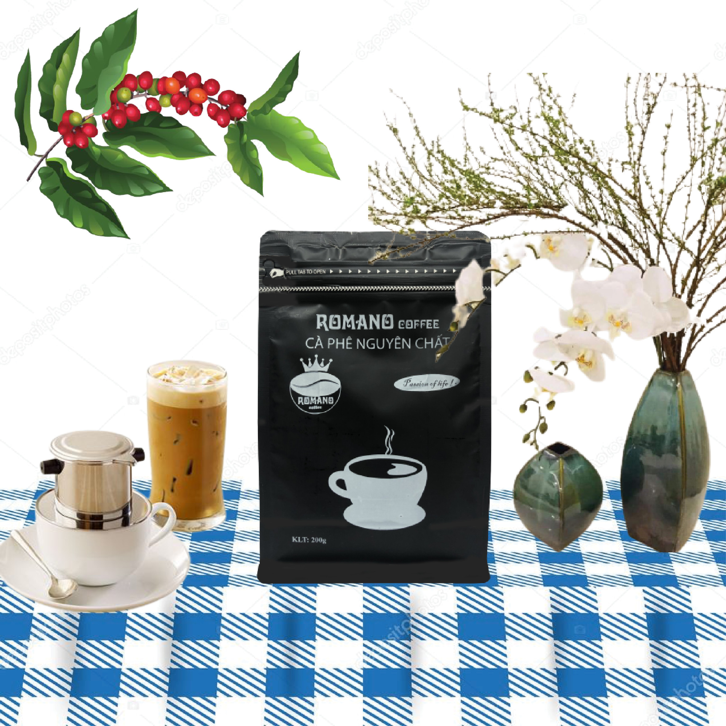Pure Coffee Romano (package 200gr)