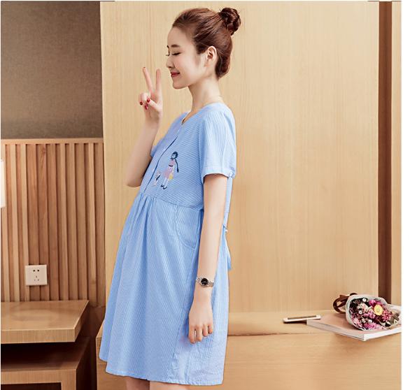 [HCM]ĐẦM BẦU CÔNG SỞ SỌC THÊU BÚP BÊ