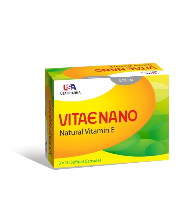 [HCM]Viên Uống Vitamin E 400 Tự Nhiên, VITAE NANO, Đẹp Da Sáng Da, Ngừa THÂM NÁM- Hộp 30 viên