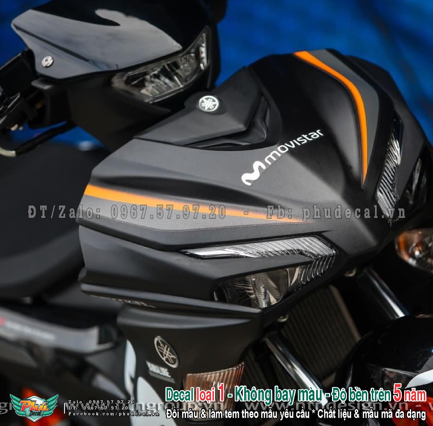 Tem rời Exciter 155 VVA Novistar Đen trắng (p)