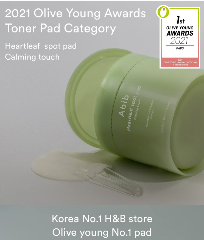 [Nhacuabeautyholic] Pad diếp cá dịu da ABIB HEARTLEAF SPOT PAD 80 miếng
