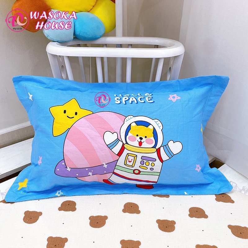 Pillow for baby 2-10 age, cotton Korean 3D activated Advanced Vivid, pillow soft cool help baby sleep well
