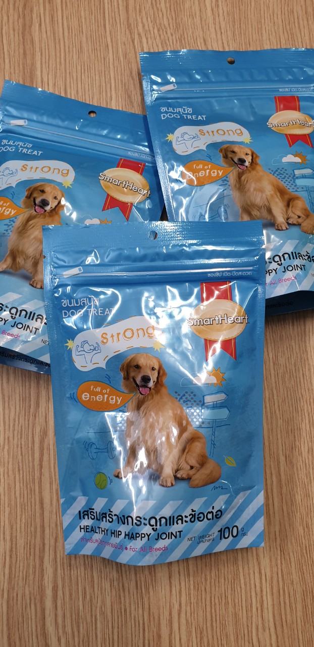 [GIẢM NGAY 25%] BÁNH THƯỞNG Snack SmartHeart Cho Chó Mọi Lứa Tuổi (100g)