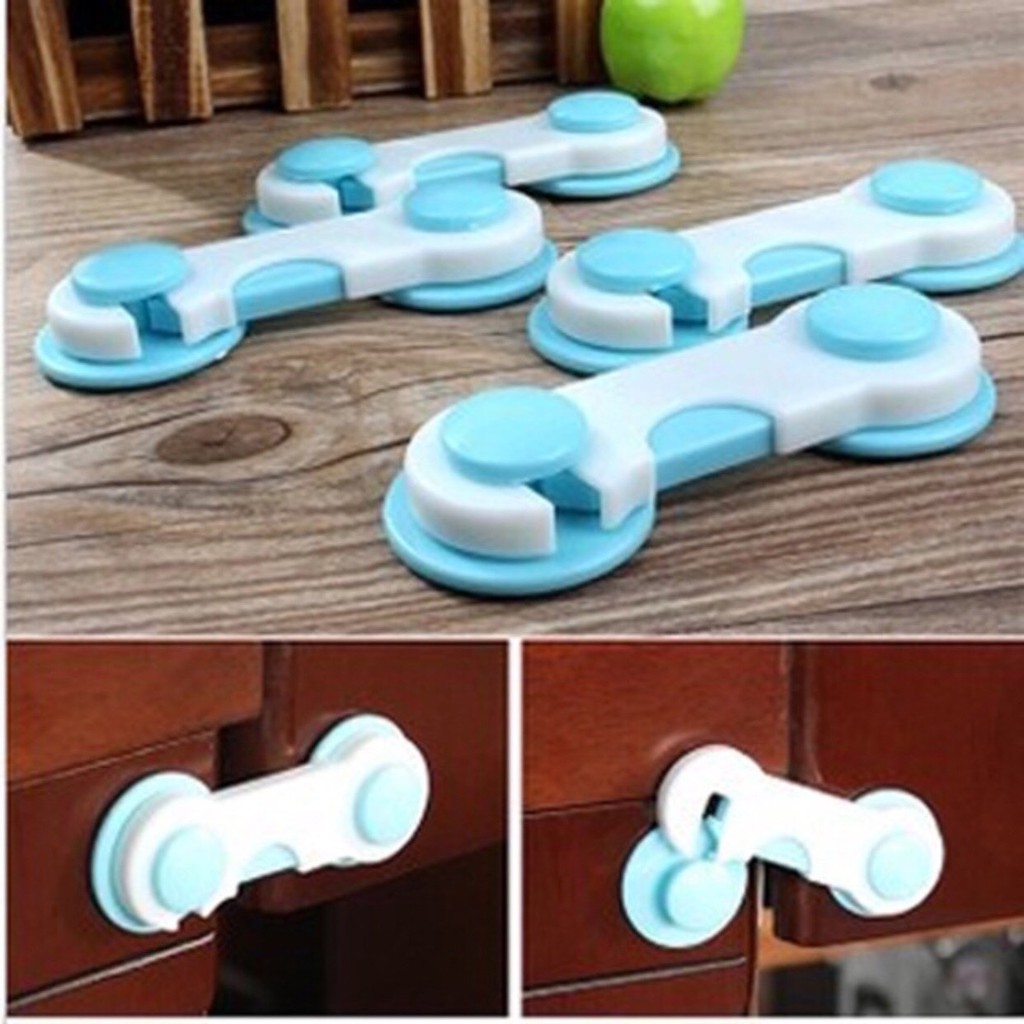 Bộ 2 chiếc khóa chặn cửa tủ lạnh mẫu mới