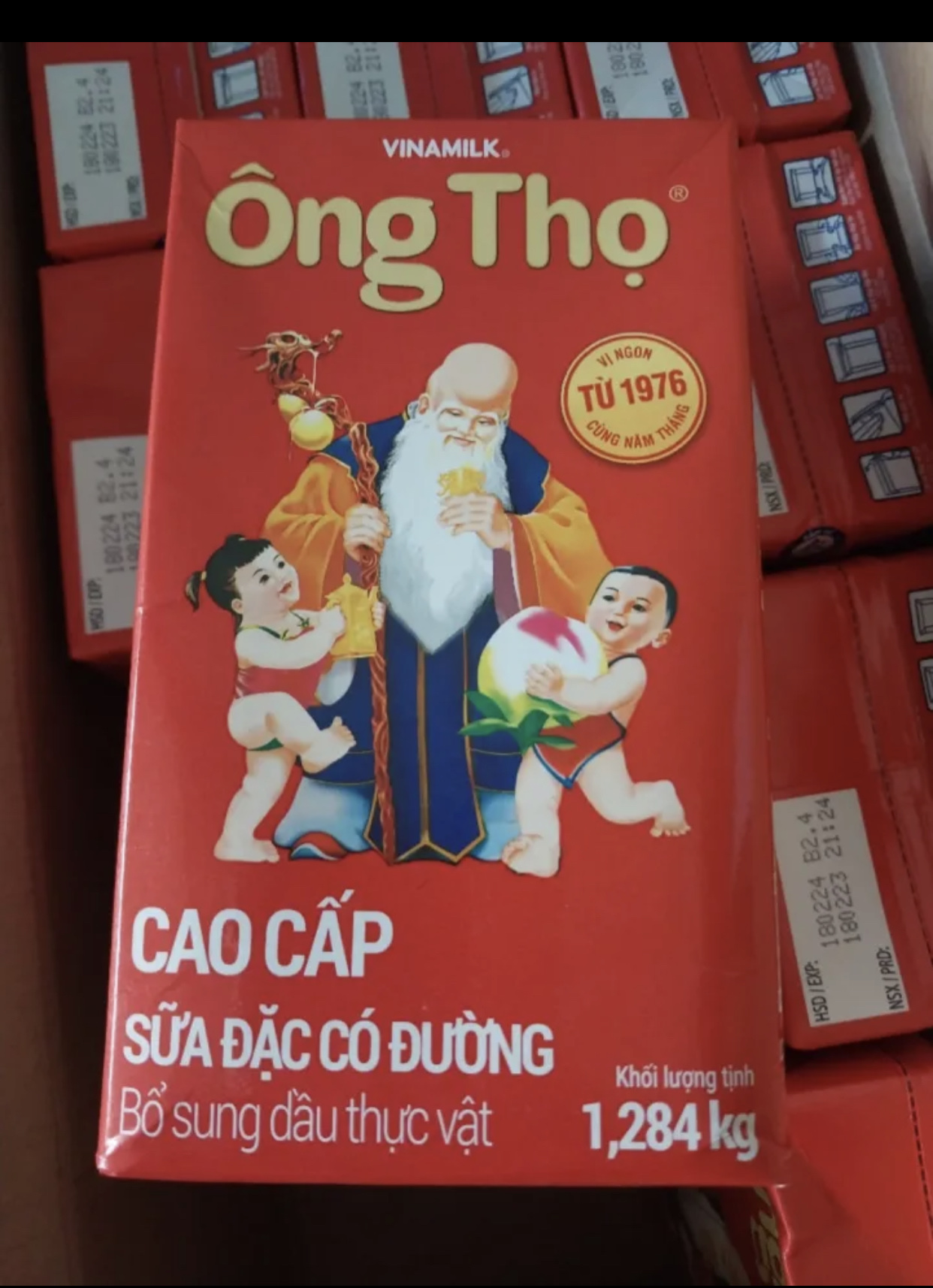 Sữa đặc Ông Thọ đỏ - Hộp giấy 1284g