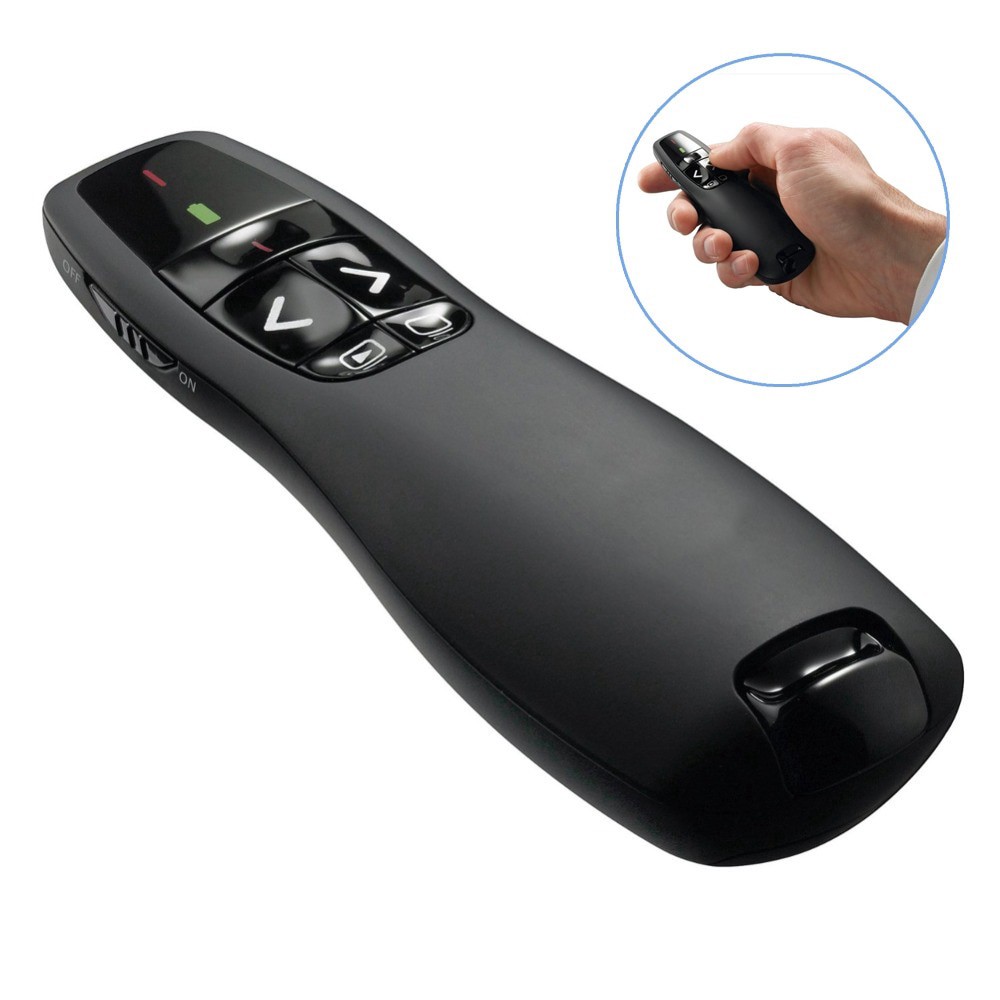 Bút trình chiếu logitech R400 kèm bao da