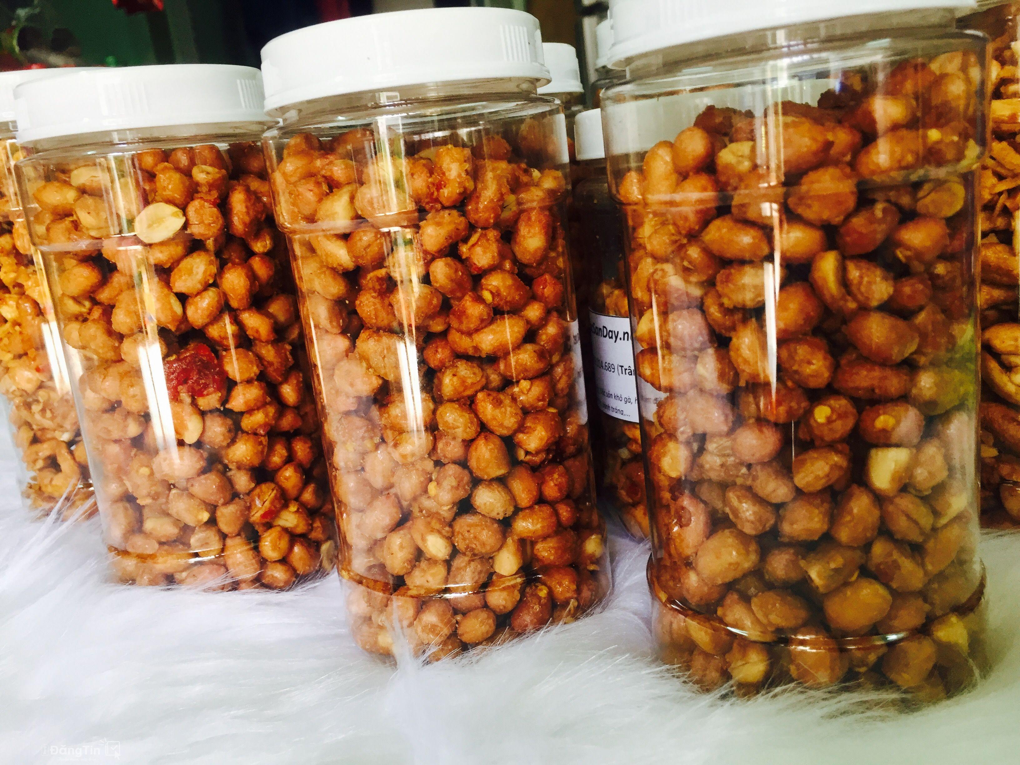 Lạc rang tỏi ớt thơm  ngon (Hộp 500g )