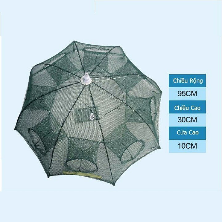 LƯỚI BẮT TÔM CÁ BÁT QUÁI 8 CỬA