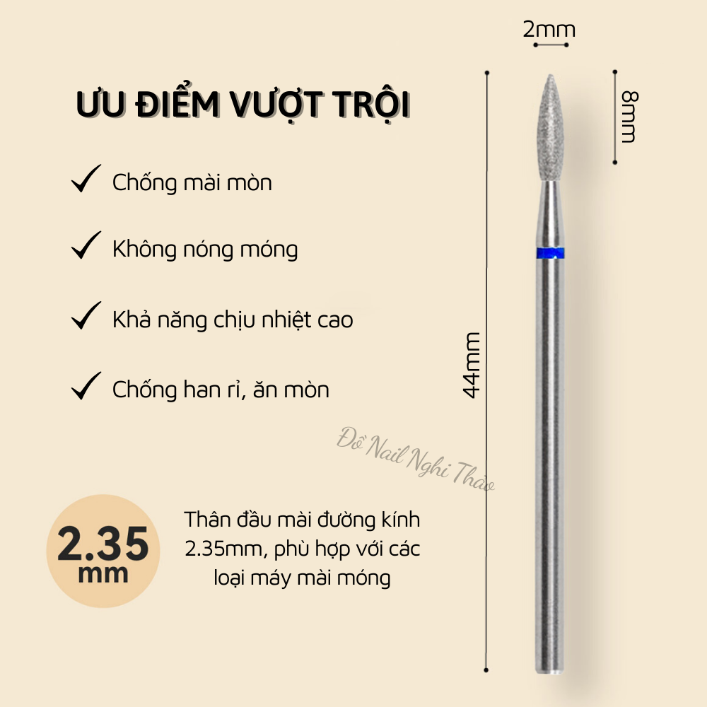 Đầu mài khóe da Nga