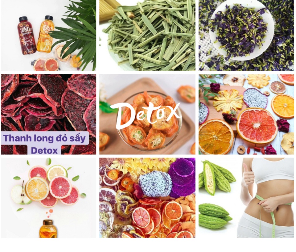 [HCMC] detox Korea weight loss dried fruit tea set (real photo) without box bottle