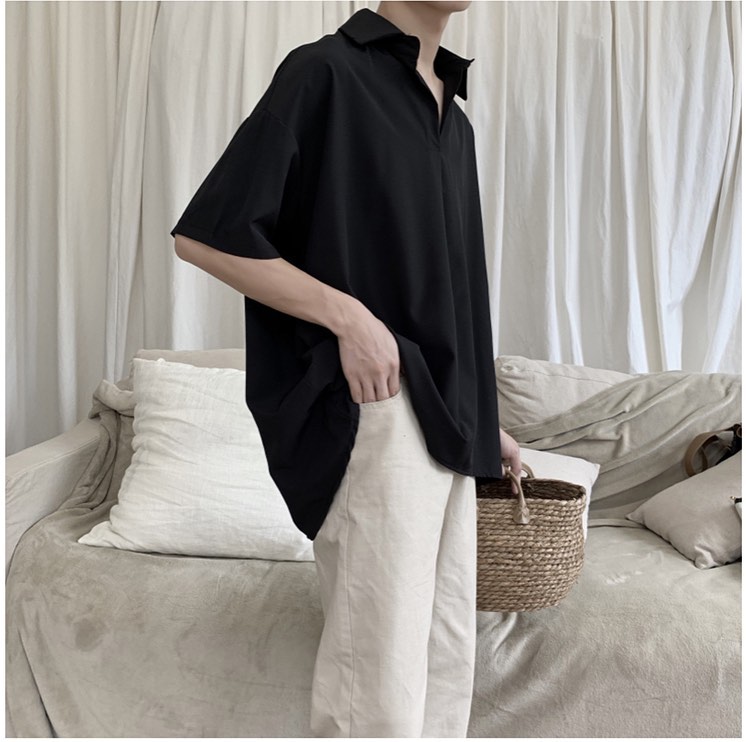 SƠ MI KHÔNG NÚT UNISEX - Gin Store 03