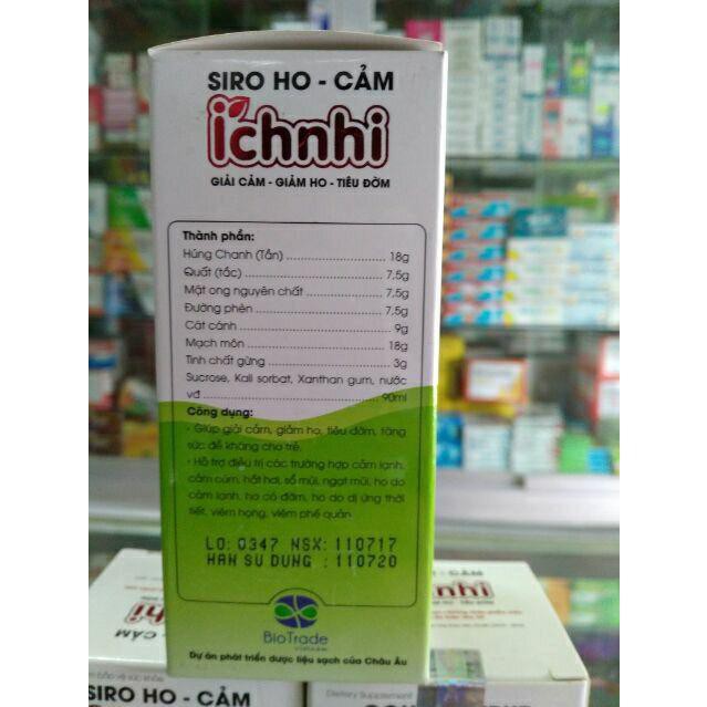 [HCM]Siro cảm - ho- sổ mũi ÍCH NHI