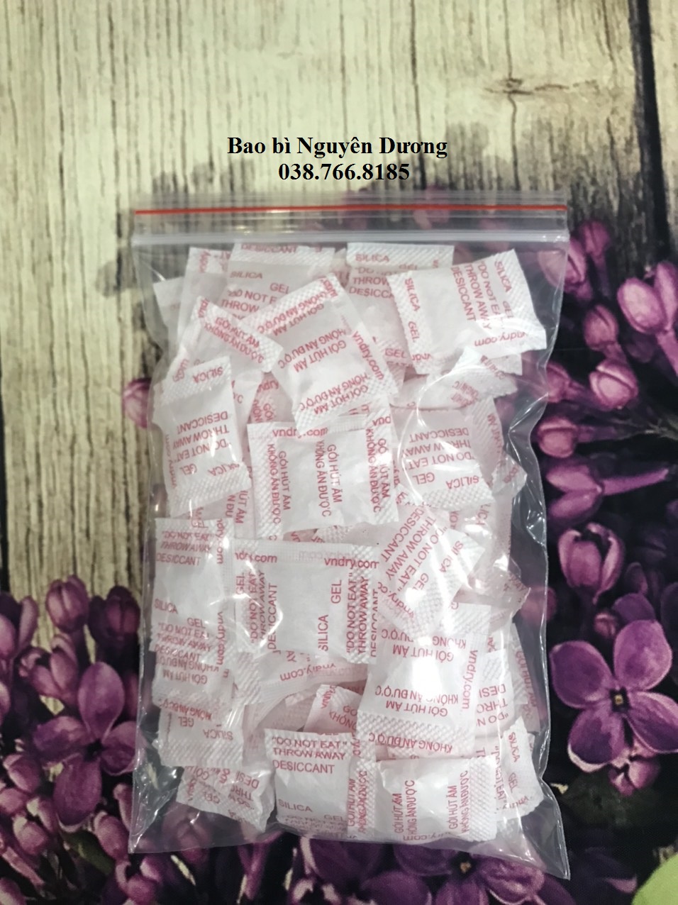 100 gram Hạt hút ẩm đỏ 1gr (100 gói)