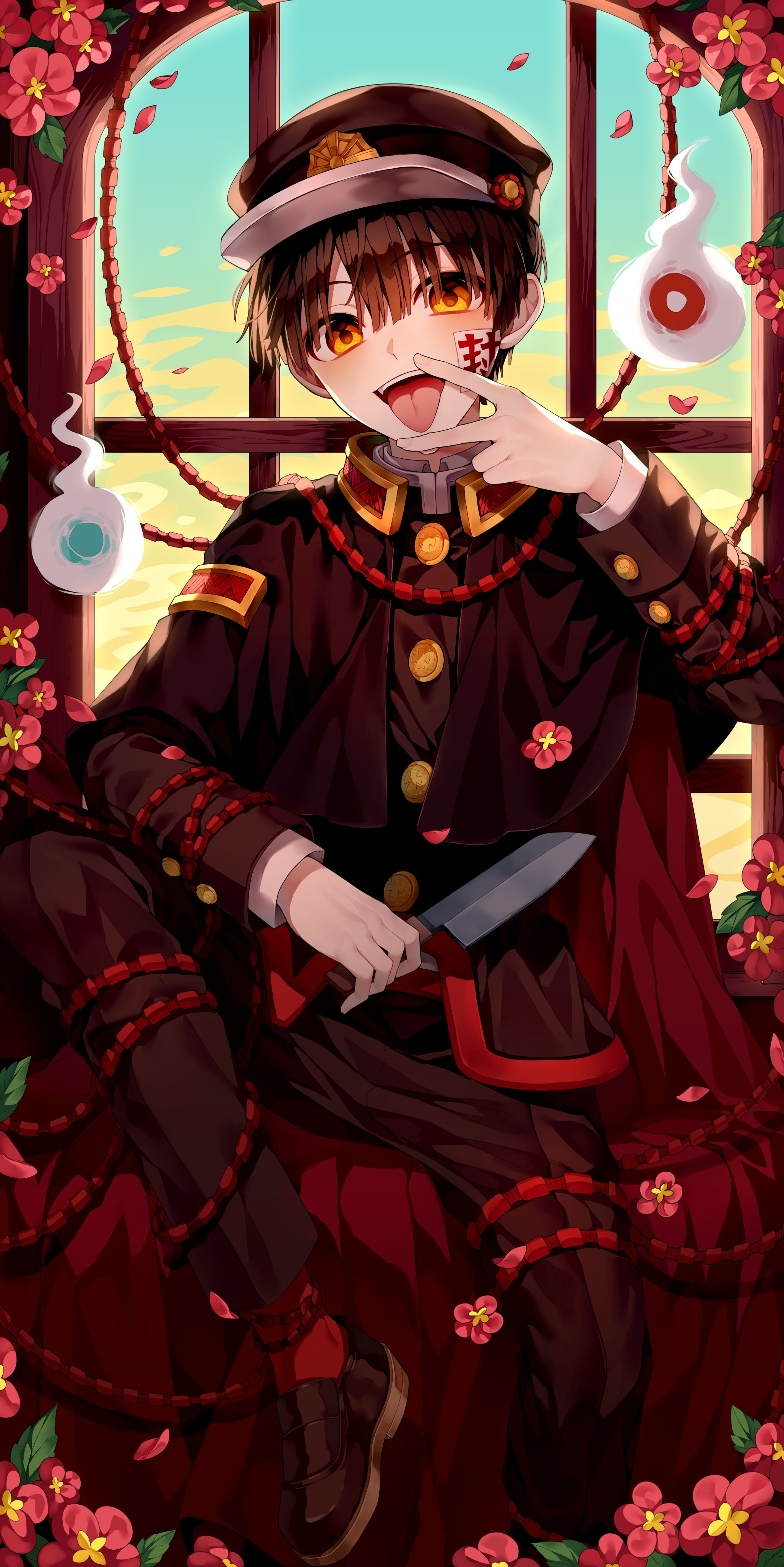 5 tấm Tranh Poster Jibaku Shounen Hanako-kun A4 NHÂN VẬT Hanako