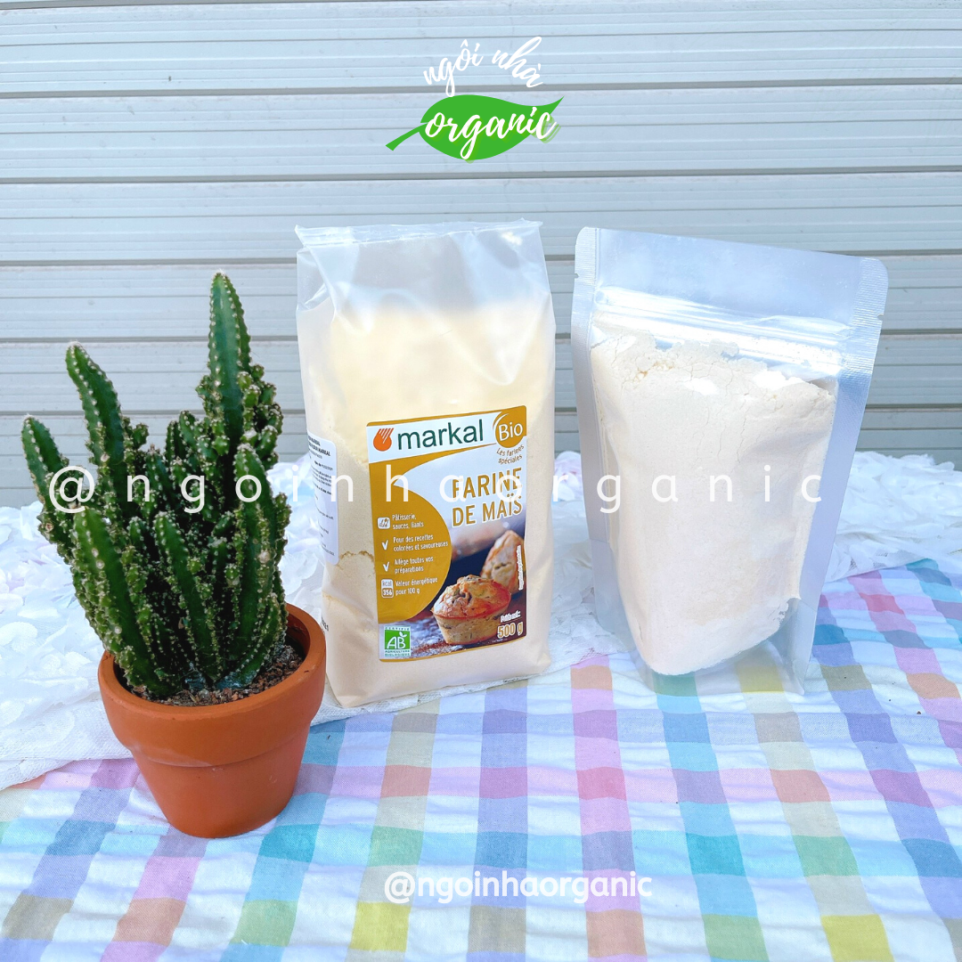 Bột bắp hữu cơ hạt mịn Markal 500g
