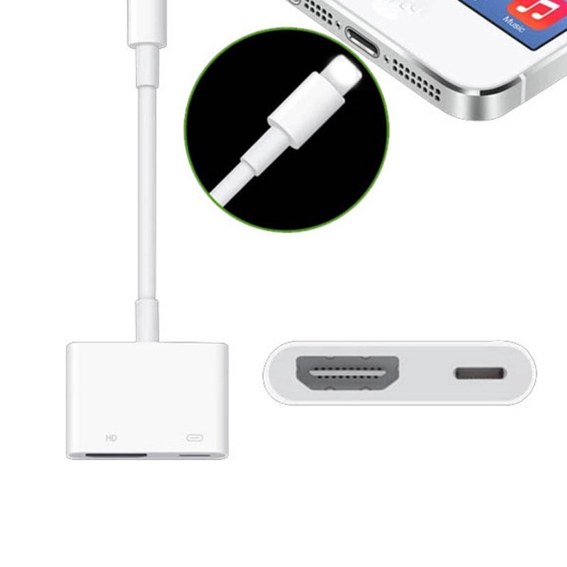 Cáp Lightning to HDMI cho Iphone, Ipad - Lightning to HDMI