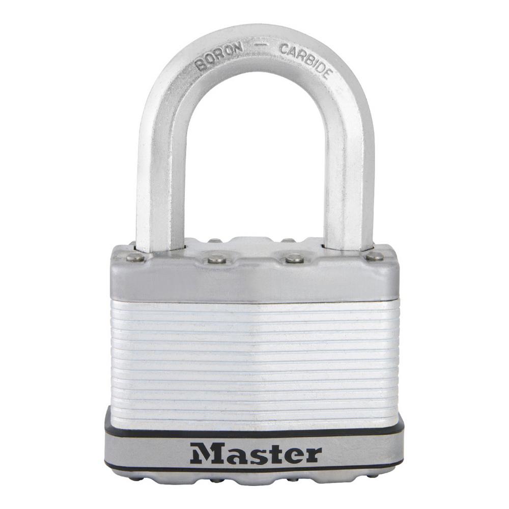 Ổ khóa master lock m15 dlf thân lá thép rộng 64mm càng dài 4 chìa răng cưa - mitishop