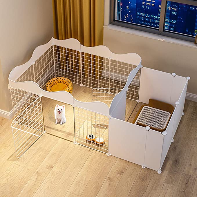 [Sắt Lắp Ghép] Chuồng Quây thú cưng ( dạy thú cưng đi vệ sinh đúng chỗ )