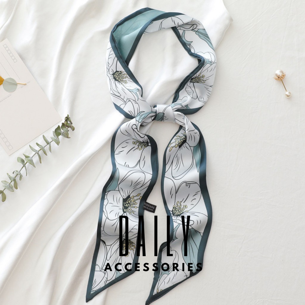 Khăn lụa buộc tóc - Dây lụa buộc tóc Hottrend Hàn Quốc Daily Accessories