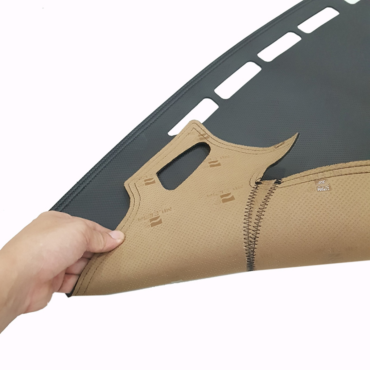 Thảm Da Taplo Vân Carbon Cao Cấp Dành Cho Xe Kia Soluto